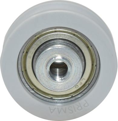 Obere  Laufrollen D.44 mit rundem Profil